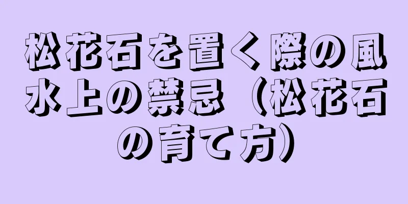 松花石を置く際の風水上の禁忌（松花石の育て方）