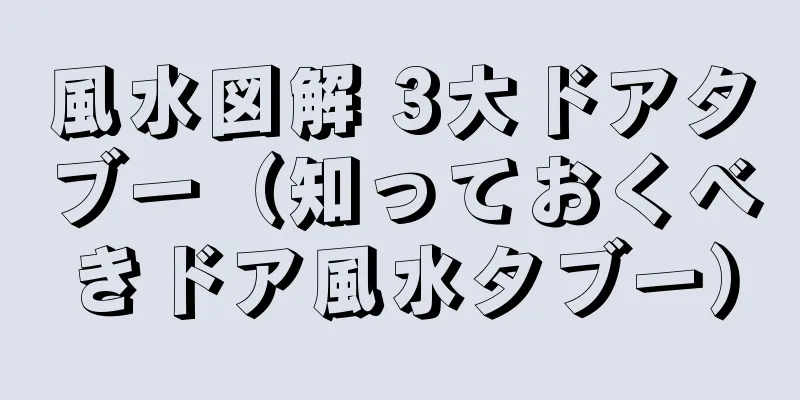 風水図解 3大ドアタブー（知っておくべきドア風水タブー）
