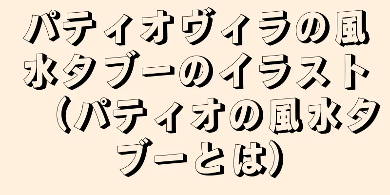 パティオヴィラの風水タブーのイラスト（パティオの風水タブーとは）