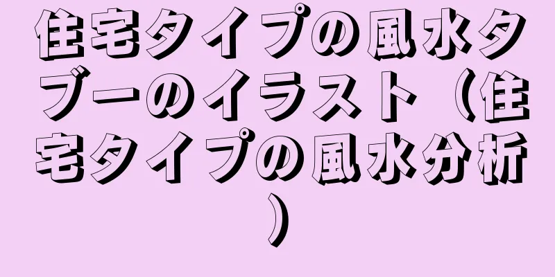 住宅タイプの風水タブーのイラスト（住宅タイプの風水分析）