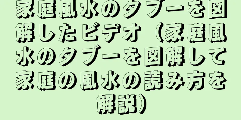 家庭風水のタブーを図解したビデオ（家庭風水のタブーを図解して家庭の風水の読み方を解説）