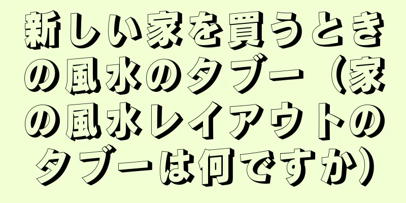 新しい家を買うときの風水のタブー（家の風水レイアウトのタブーは何ですか）