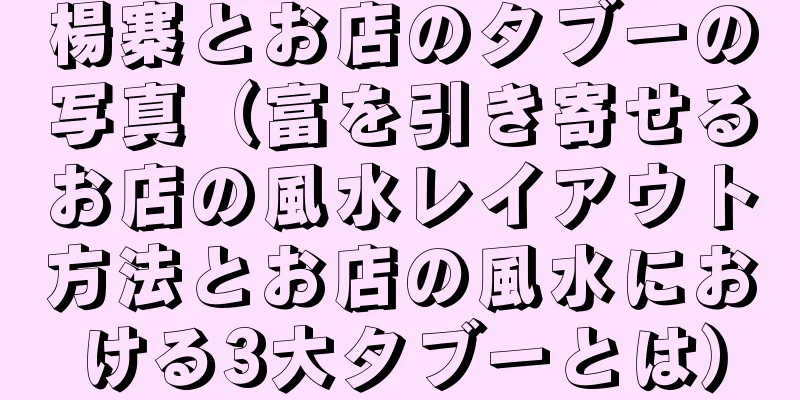 楊寨とお店のタブーの写真（富を引き寄せるお店の風水レイアウト方法とお店の風水における3大タブーとは）