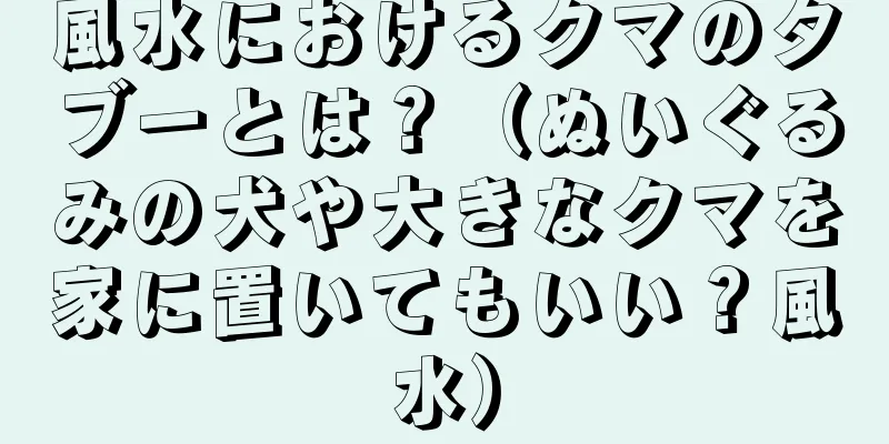 風水におけるクマのタブーとは？（ぬいぐるみの犬や大きなクマを家に置いてもいい？風水）