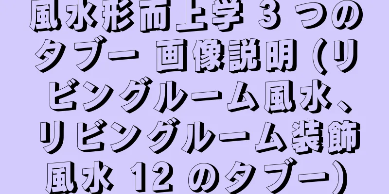 風水形而上学 3 つのタブー 画像説明 (リビングルーム風水、リビングルーム装飾風水 12 のタブー)