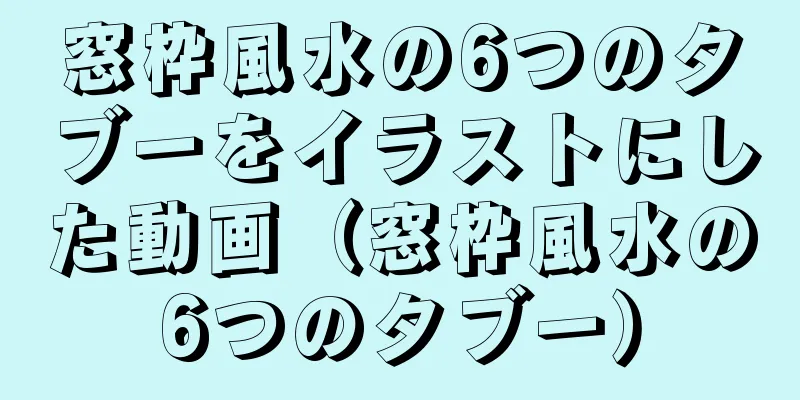 窓枠風水の6つのタブーをイラストにした動画（窓枠風水の6つのタブー）