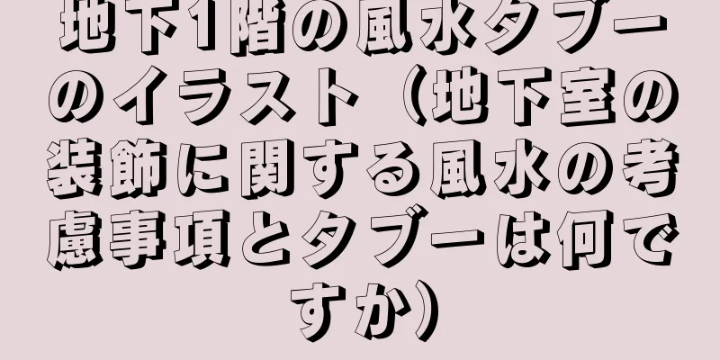 地下1階の風水タブーのイラスト（地下室の装飾に関する風水の考慮事項とタブーは何ですか）