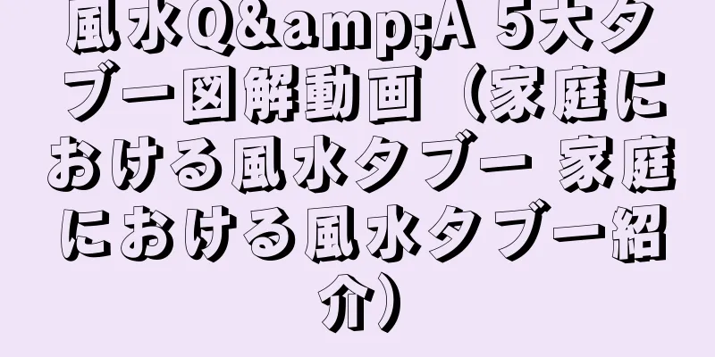 風水Q&A 5大タブー図解動画（家庭における風水タブー 家庭における風水タブー紹介）