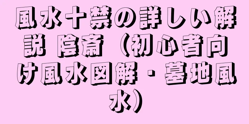 風水十禁の詳しい解説 陰斎（初心者向け風水図解・墓地風水）