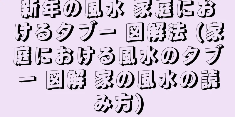 新年の風水 家庭におけるタブー 図解法 (家庭における風水のタブー 図解 家の風水の読み方)