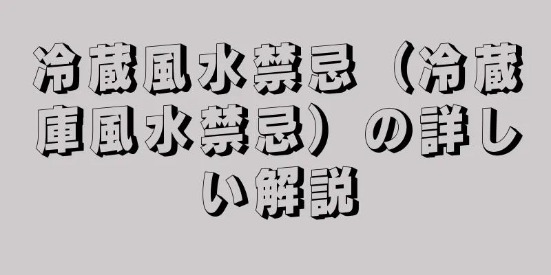 冷蔵風水禁忌（冷蔵庫風水禁忌）の詳しい解説