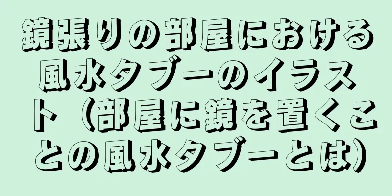 鏡張りの部屋における風水タブーのイラスト（部屋に鏡を置くことの風水タブーとは）