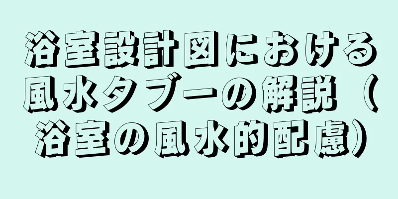 浴室設計図における風水タブーの解説（浴室の風水的配慮）