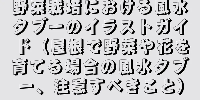 野菜栽培における風水タブーのイラストガイド（屋根で野菜や花を育てる場合の風水タブー、注意すべきこと）