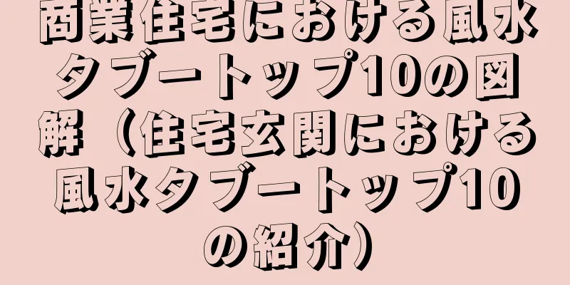 商業住宅における風水タブートップ10の図解（住宅玄関における風水タブートップ10の紹介）
