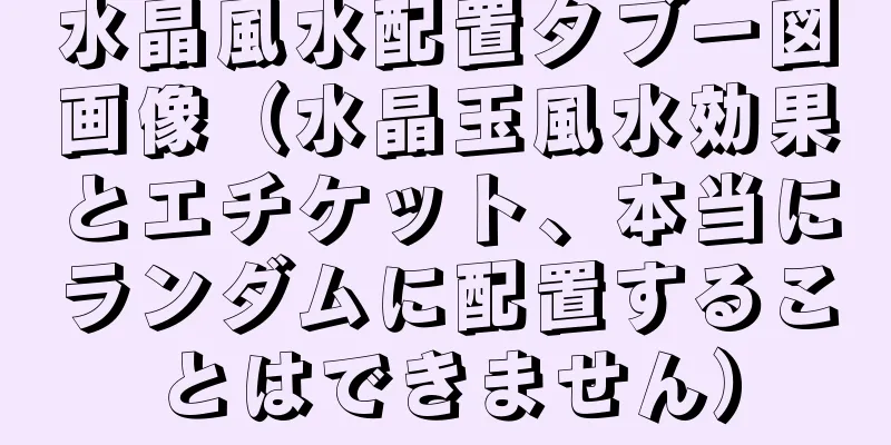 水晶風水配置タブー図画像（水晶玉風水効果とエチケット、本当にランダムに配置することはできません）