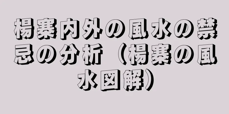 楊寨内外の風水の禁忌の分析（楊寨の風水図解）