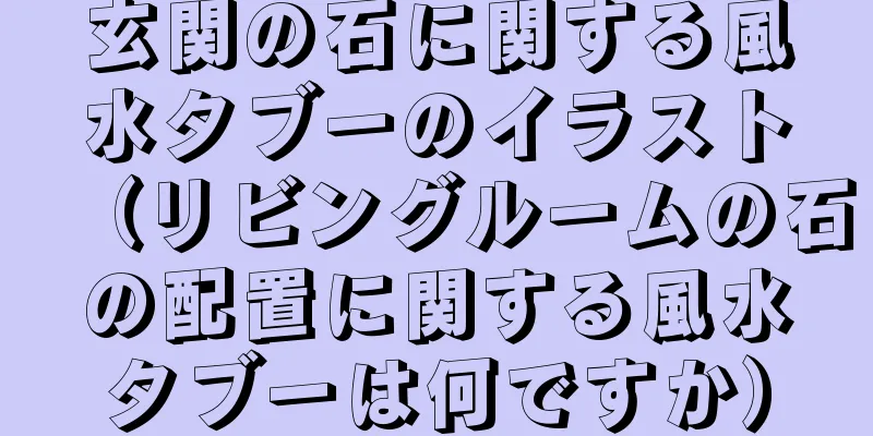 玄関の石に関する風水タブーのイラスト（リビングルームの石の配置に関する風水タブーは何ですか）