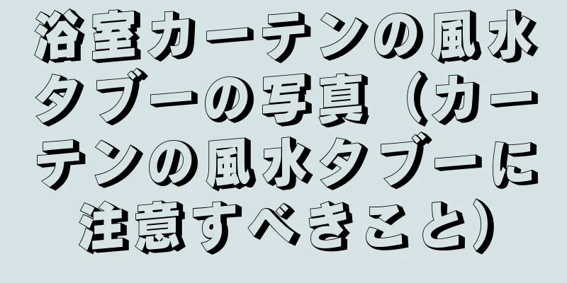 浴室カーテンの風水タブーの写真（カーテンの風水タブーに注意すべきこと）