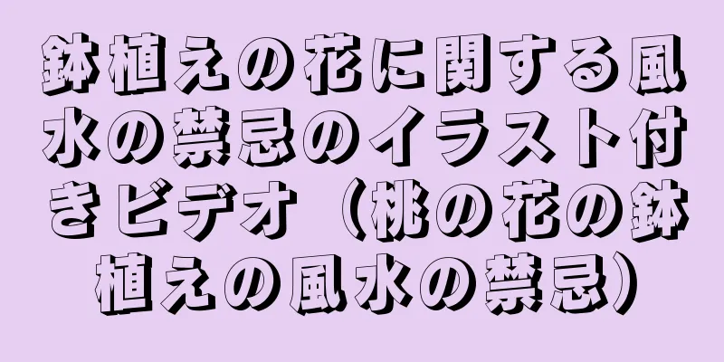 鉢植えの花に関する風水の禁忌のイラスト付きビデオ（桃の花の鉢植えの風水の禁忌）