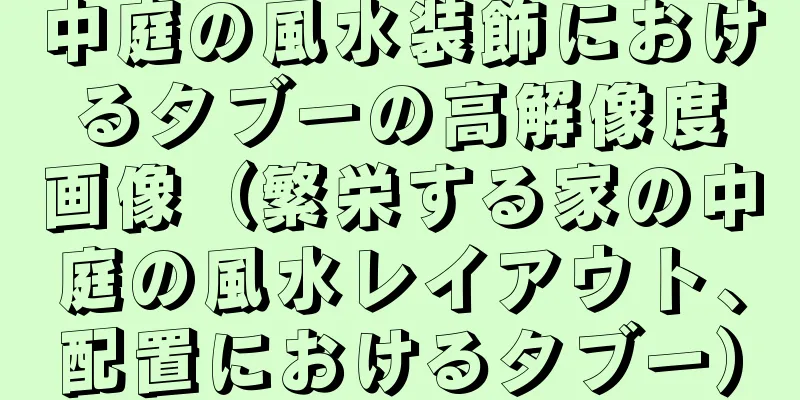 中庭の風水装飾におけるタブーの高解像度画像（繁栄する家の中庭の風水レイアウト、配置におけるタブー）