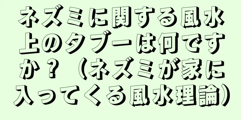 ネズミに関する風水上のタブーは何ですか？（ネズミが家に入ってくる風水理論）
