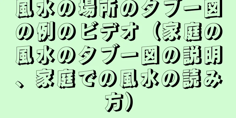 風水の場所のタブー図の例のビデオ（家庭の風水のタブー図の説明、家庭での風水の読み方）