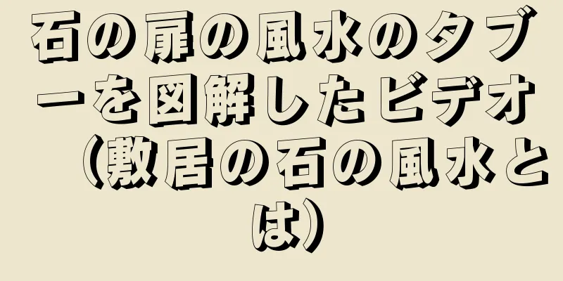 石の扉の風水のタブーを図解したビデオ（敷居の石の風水とは）