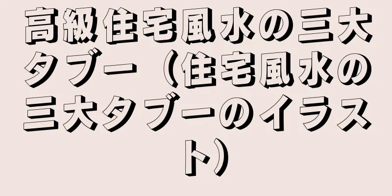 高級住宅風水の三大タブー（住宅風水の三大タブーのイラスト）