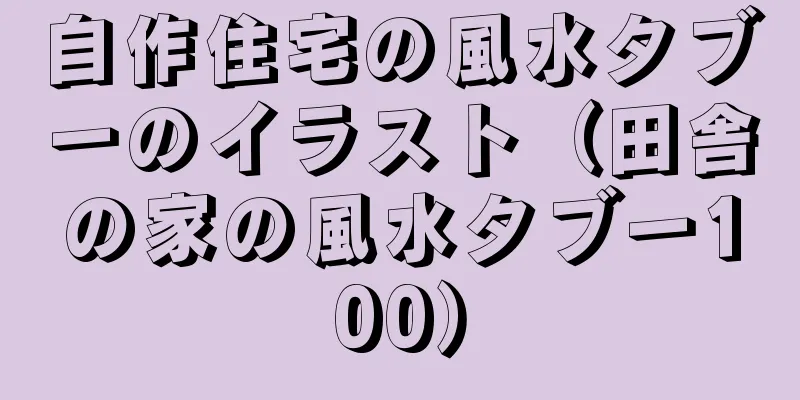 自作住宅の風水タブーのイラスト（田舎の家の風水タブー100）