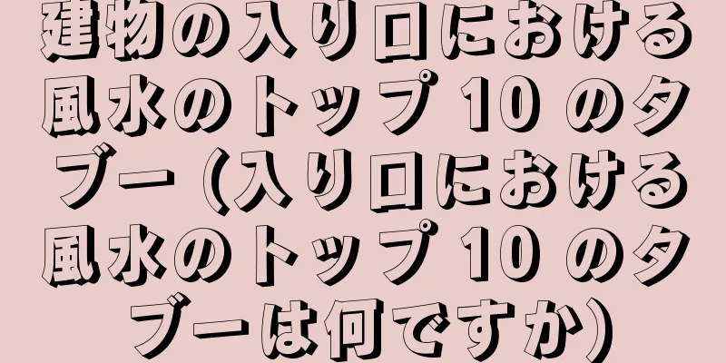 建物の入り口における風水のトップ 10 のタブー (入り口における風水のトップ 10 のタブーは何ですか)