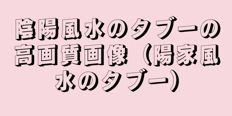 陰陽風水のタブーの高画質画像（陽家風水のタブー）