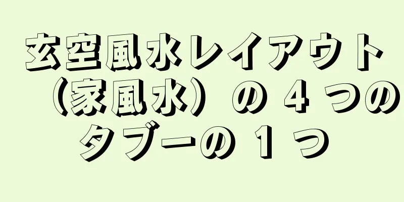 玄空風水レイアウト（家風水）の 4 つのタブーの 1 つ