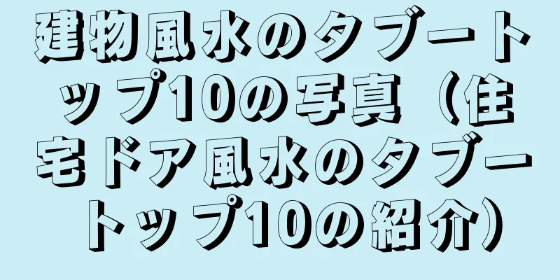 建物風水のタブートップ10の写真（住宅ドア風水のタブートップ10の紹介）