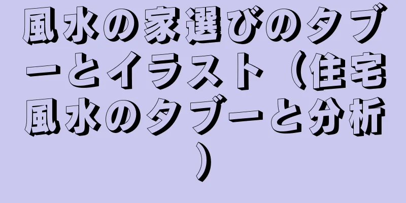 風水の家選びのタブーとイラスト（住宅風水のタブーと分析）