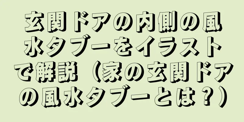 玄関ドアの内側の風水タブーをイラストで解説（家の玄関ドアの風水タブーとは？）