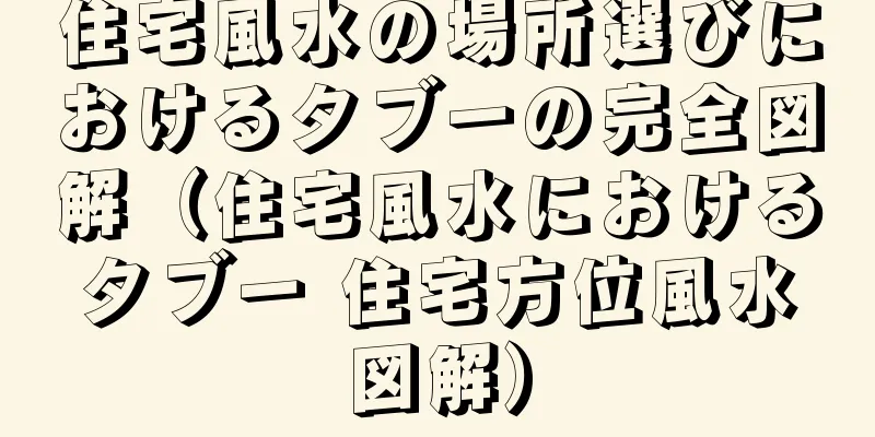 住宅風水の場所選びにおけるタブーの完全図解（住宅風水におけるタブー 住宅方位風水図解）