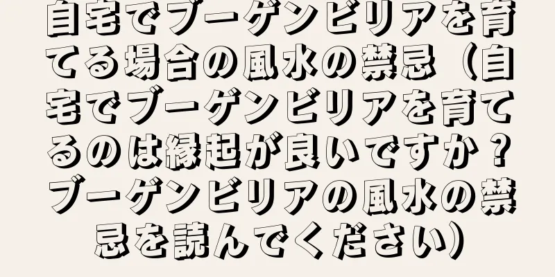 自宅でブーゲンビリアを育てる場合の風水の禁忌（自宅でブーゲンビリアを育てるのは縁起が良いですか？ブーゲンビリアの風水の禁忌を読んでください）