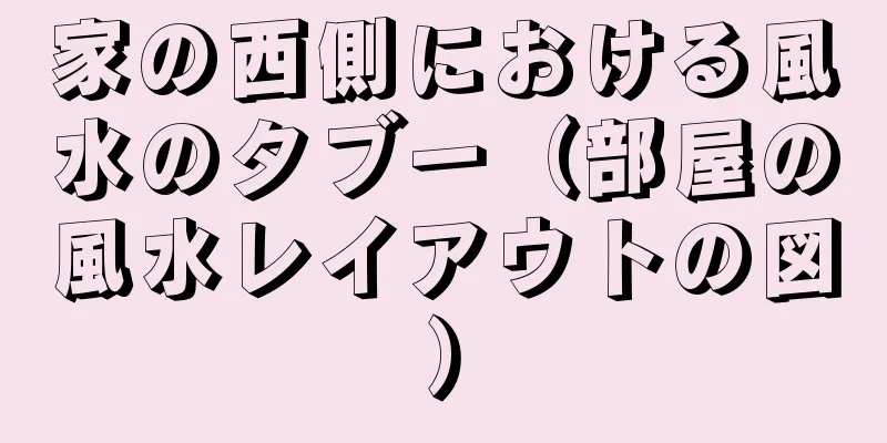 家の西側における風水のタブー（部屋の風水レイアウトの図）