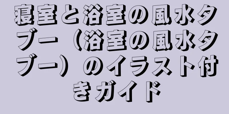 寝室と浴室の風水タブー（浴室の風水タブー）のイラスト付きガイド