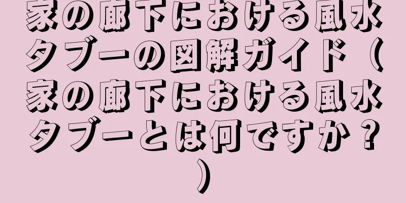 家の廊下における風水タブーの図解ガイド（家の廊下における風水タブーとは何ですか？）