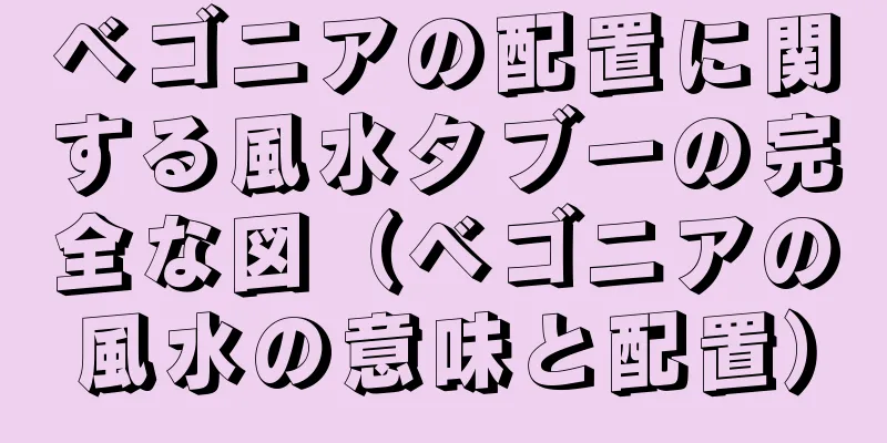 ベゴニアの配置に関する風水タブーの完全な図（ベゴニアの風水の意味と配置）