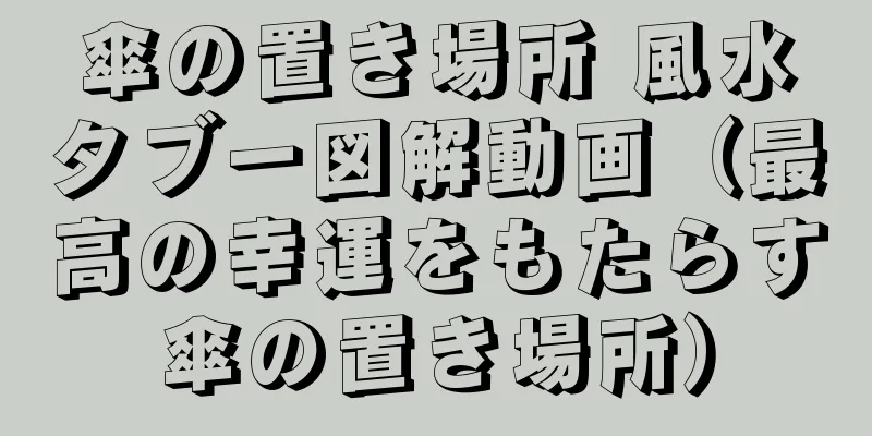 傘の置き場所 風水タブー図解動画（最高の幸運をもたらす傘の置き場所）