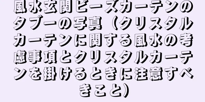 風水玄関ビーズカーテンのタブーの写真（クリスタルカーテンに関する風水の考慮事項とクリスタルカーテンを掛けるときに注意すべきこと）