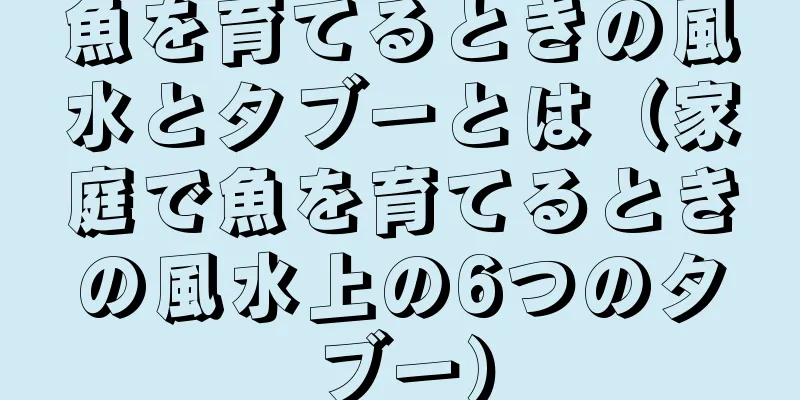 魚を育てるときの風水とタブーとは（家庭で魚を育てるときの風水上の6つのタブー）