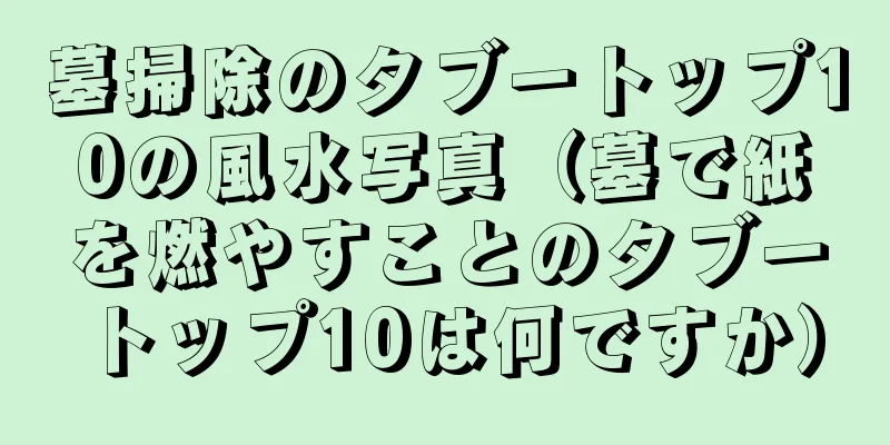 墓掃除のタブートップ10の風水写真（墓で紙を燃やすことのタブートップ10は何ですか）