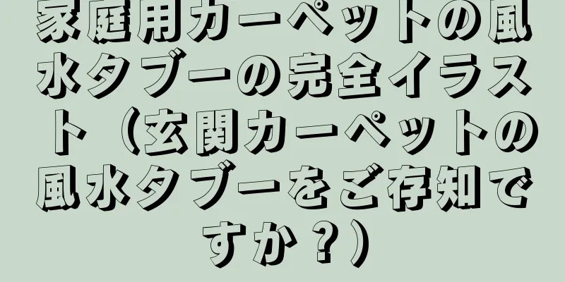 家庭用カーペットの風水タブーの完全イラスト（玄関カーペットの風水タブーをご存知ですか？）