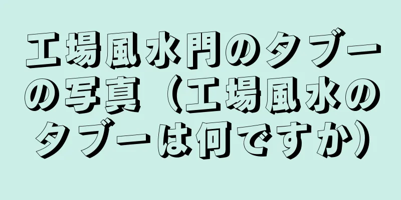 工場風水門のタブーの写真（工場風水のタブーは何ですか）
