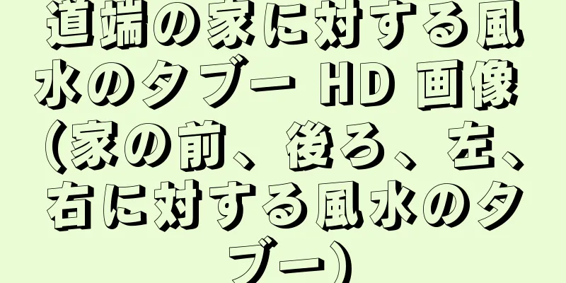 道端の家に対する風水のタブー HD 画像 (家の前、後ろ、左、右に対する風水のタブー)