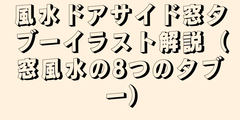風水ドアサイド窓タブーイラスト解説（窓風水の8つのタブー）